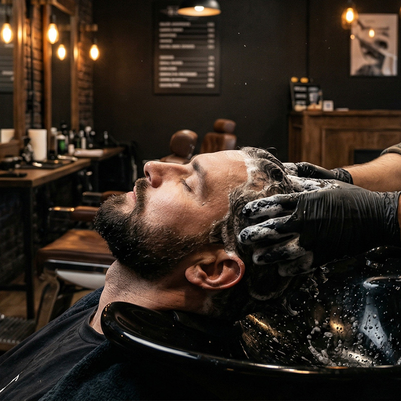 Zabieg SPA na twarz i włosy w Joker Barber Rzeszów, peeling i maska