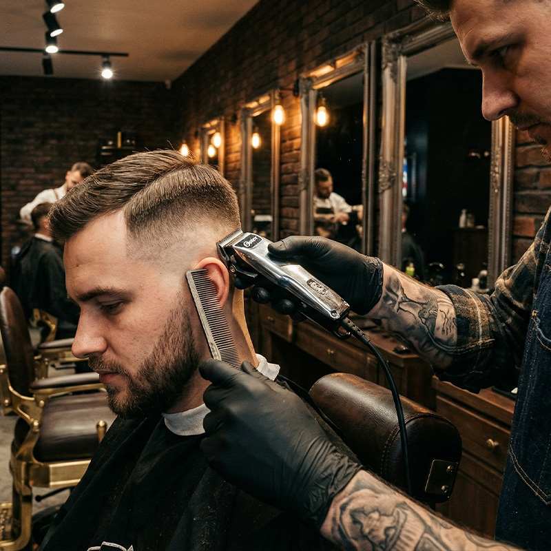 Strzyżenie męskie w profesjonalnym barbershopie Joker Barber w Rzeszowie